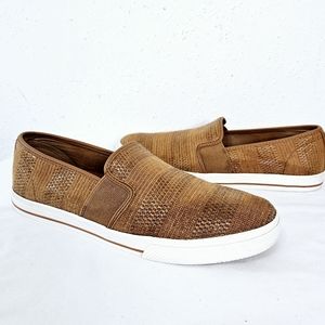 Lauren Ralph Lauren Jinny Woven Slip-On Sneaker in Classic Tan Size 9